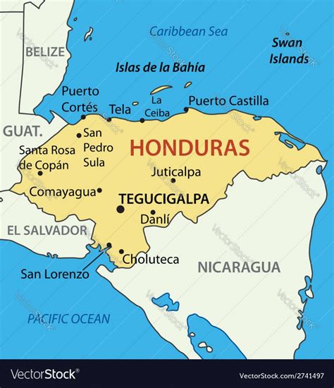 Printable Map Of Honduras